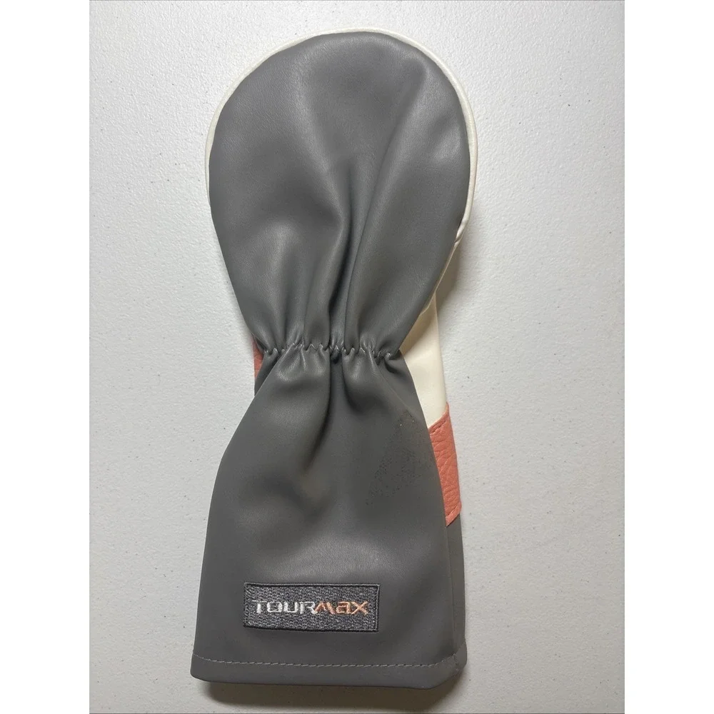 New Tourmax Tmaxx 3FW Fairway Head Cover Gray White Burnt Orange Free Shipping
